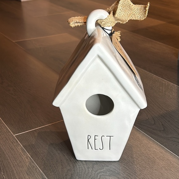 Rae Dunn by Magenta Collection Artisan REST Birdhouse with Nest Graphic - Picture 13 of 14